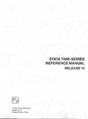 Cover of: Stata time-series reference manual: release 10.