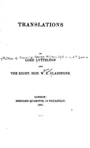Cover of: Translations
