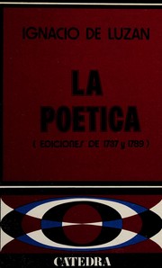 Cover of: La poética by Ignacio de Luzán