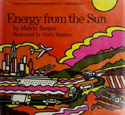 Cover of: Energy from the sun by Melvin Berger