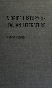 Cover of: A brief history of Italian literature.