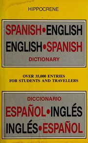 Cover of: Hippocrene Practical Dictionaries Spanish/English-English/Spanish