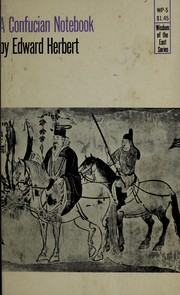 Cover of: A Confucian notebook