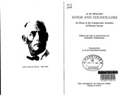 Cover of: Kings and councillors: an essay in the comparative anatomy of human society.