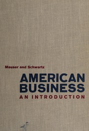 Cover of: American business by Ferdinand F. Mauser