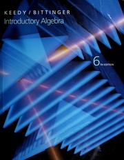 Cover of: Introductory algebra
