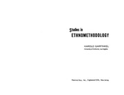 Cover of: Studies in ethnomethodology