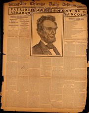 Cover of: The Chicago daily tribune: Patriot supplement no. 4, Abraham Lincoln, Monday, February 12 1900