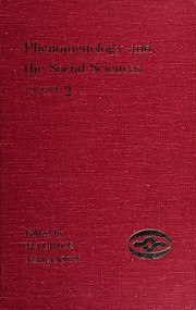 Cover of: Phenomenology and the social sciences.