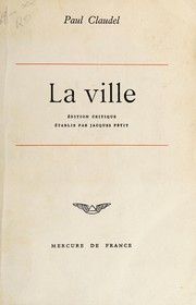 Cover of: La Ville.