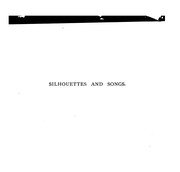 Cover of: Silhouettes and songs illustrative of the months.