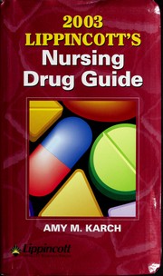 Cover of: 2003 Lippincott's nursing drug guide
