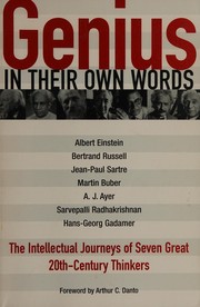 Cover of: Genius--in their own words: the intellectual journeys of seven great 20th-century thinkers