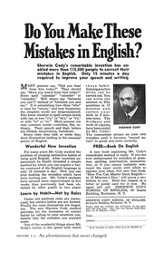 Cover of: Do you make these mistakes in English?: the story of Sherwin Cody's famous language school