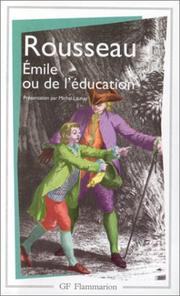 Cover of: Émile, ou, De l'éducation by Jean-Jacques Rousseau
