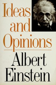 Cover of: Ideas and Opinions (Based on Mein Weltbild)