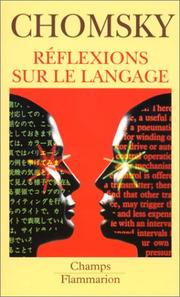 Cover of: Réflexions sur le langage