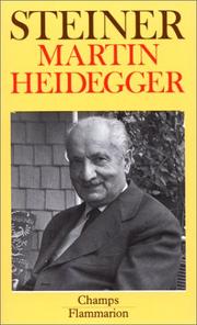 Martin Heidegger by George Steiner