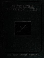 Cover of: Applied linear regression models