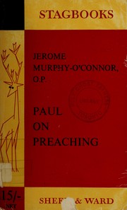 Cover of: Paul on preaching. by J. Murphy-O'Connor