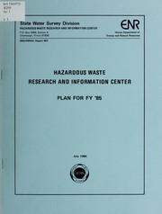 Cover of: Plan for FY '85