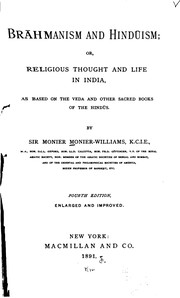 Cover of: Brāhmanism and Hindūism: Or, Religious Thought and Life in India, as Based ...