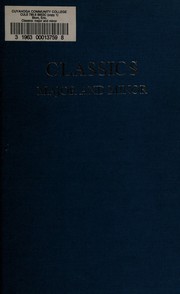 Cover of: Classics: major and minor: with some other musical ruminations.