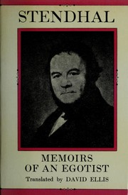 Cover of: Memoirs of an egotist