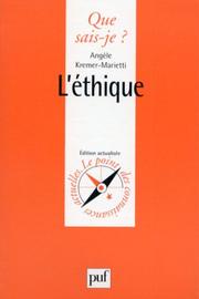 Cover of: L'Ethique