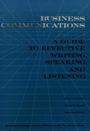 Cover of: Business communications by William C. Himstreet