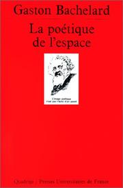 Cover of: La Poetique De L'Espace