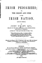 Cover of: Irish pedigrees: or, The origin and stem of the Irish nation.