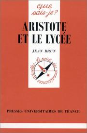 Cover of: Aristote et le Lycée