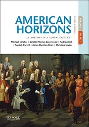 Cover of: American Horizons by Michael Schaller, Janette Thomas Greenwood, Andrew Kirk, Sarah J. Purcell, Aaron Sheehan-Dean, Christina Snyder