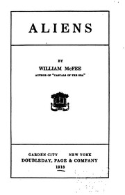 Cover of: Aliens by McFee, William