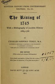 Cover of: The rising of 1745: with a bibliography of Jacobite history 1689-1788