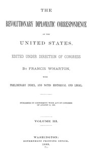 Cover of: The revolutionary diplomatic correspondence of the United States