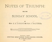 Cover of: Notes of triumph: for the Sunday school