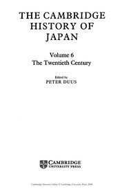 Cover of: The Cambridge History of Japan.