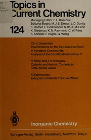 Inorganic chemistry by John H. Holloway
