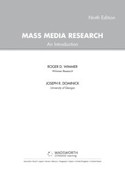 Mass media research by Roger D. Wimmer