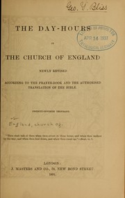 Cover of: Day-hours of the Church of England