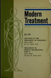Cover of: Advances in the treatment of poisoning: guest editor: Jay M. Arena.