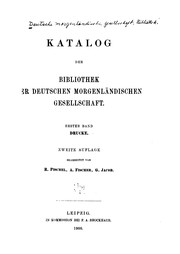 Katalog der bibliothek by Deutsche Morgenländische Gesellschaft. Bibliothek.