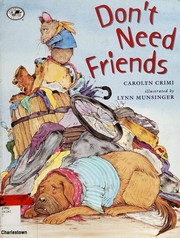 Cover of: Don't need friends