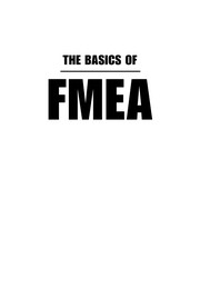 Cover of: The basics of FMEA by Robin E. McDermott