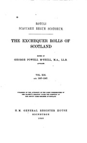 Cover of: Rotuli scaccarii regum scotorum: The Exchequer rolls of Scotland