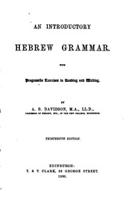 Cover of: An introductory Hebrew grammar