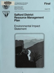 Cover of: Phoenix resource management plan and environmental impact statement: draft