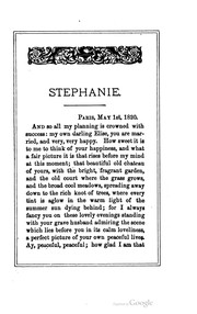 Cover of: Stephanie: The Story Of A Christian Maiden's Love